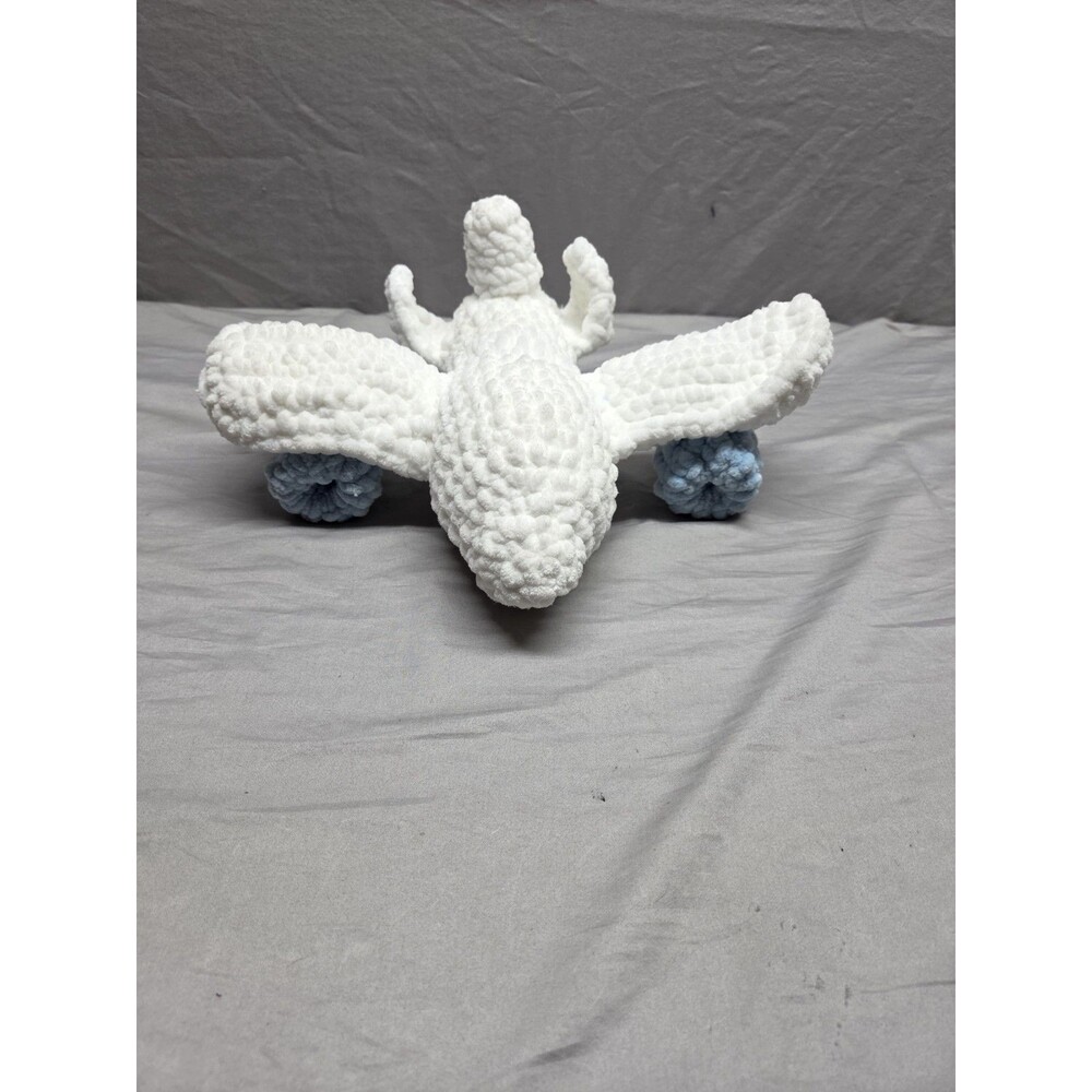 Handmade Crochet Airplane Plush | Soft Amigurumi Plane Toy | Cute Kids Gift